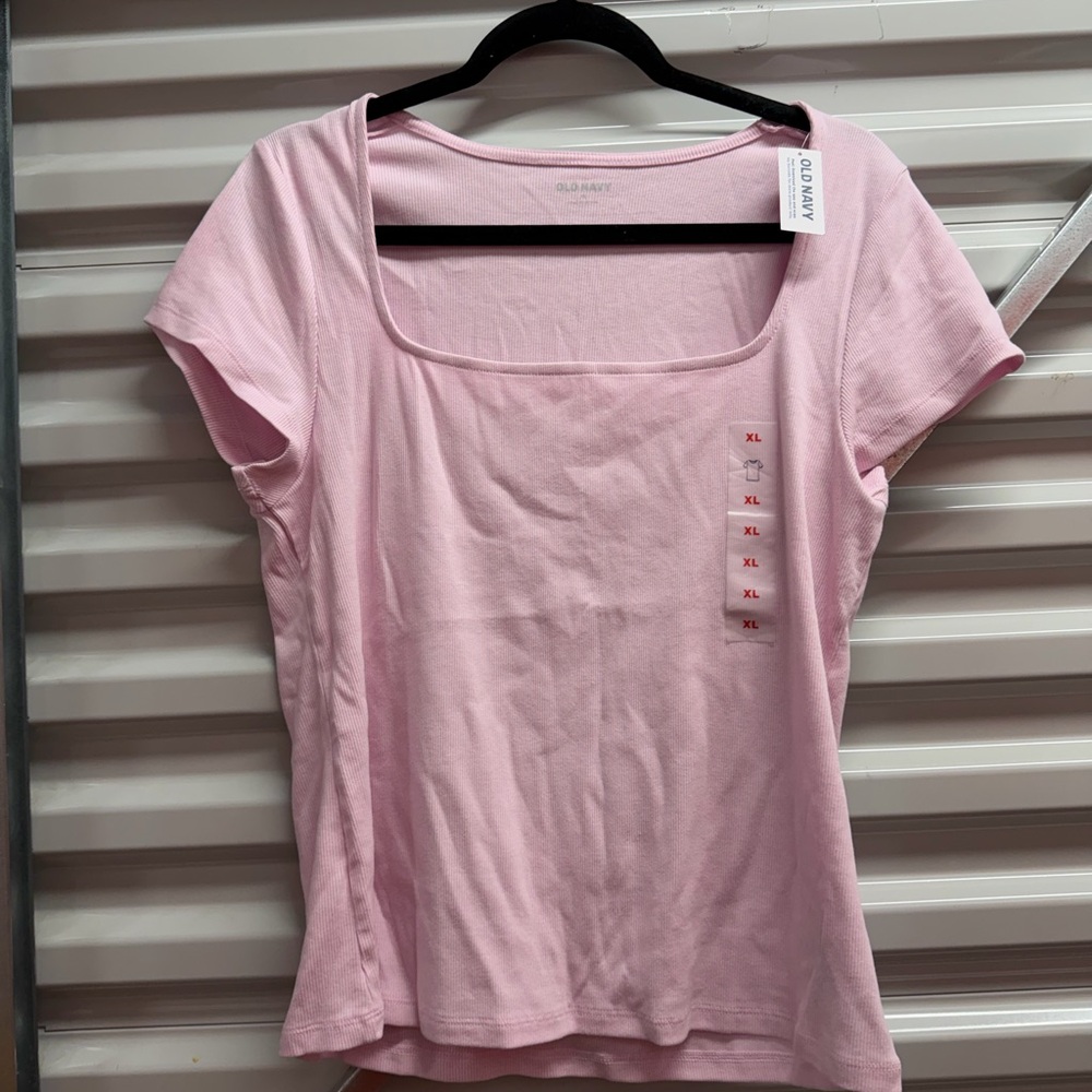 Old Navy Light Pink Short Sleeve Tee